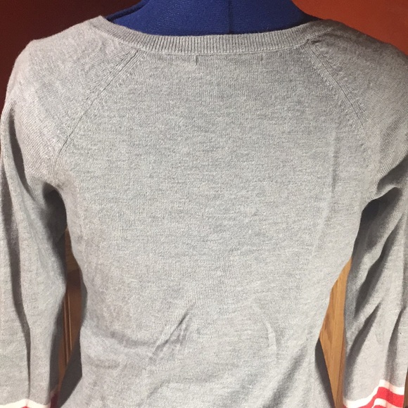 Gap vintage wool blend V-neck sweater sequin Sm - Picture 7 of 8